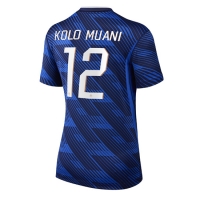 Camiseta Francia Randal Kolo Muani #12 Primera Equipación Replica Mundial 2026 para mujer mangas cortas